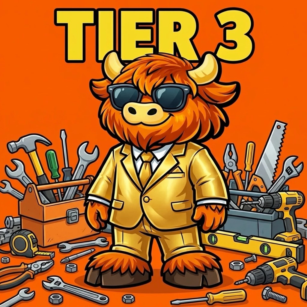 Tier 3 Luxury package mascot